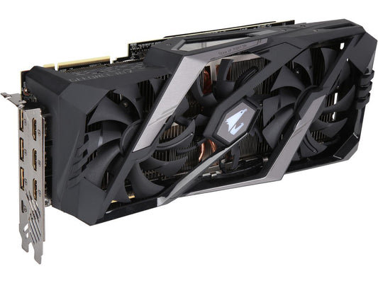 GIGABYTE AORUS GeForce RTX 2080 Ti DirectX 12 GV-N208TAORUS X-11GC 11GB 352-Bit GDDR6 PCI Express 3.0 x16 SLI Support ATX Video Card