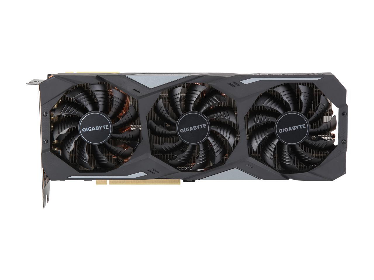 GIGABYTE GeForce RTX 2080 Ti DirectX 12 GV-N208TGAMING OC-11GC 11GB 352-Bit GDDR6 PCI Express 3.0 x16 SLI Support ATX Video Card
