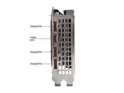 GIGABYTE GeForce GTX 1660 DirectX 12 GV-N1660OC-6GD 6GB 192-Bit GDDR5 PCI Express 3.0 x16 ATX Video Card