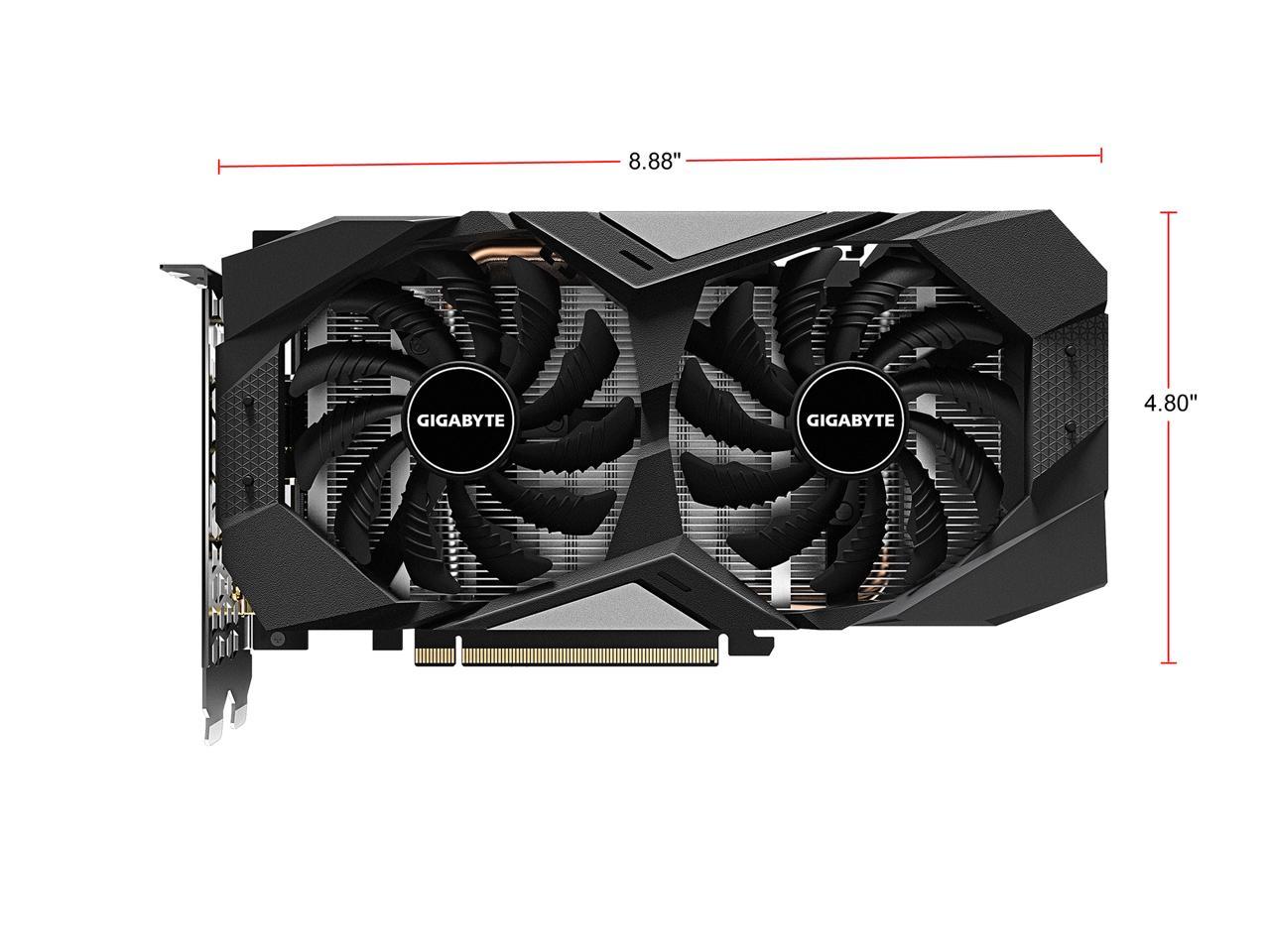 GIGABYTE GeForce GTX 1660 SUPER DirectX 12 GV-N166SOC-6GD 6GB 192-Bit GDDR6 PCI Express 3.0 x16 ATX Video Card