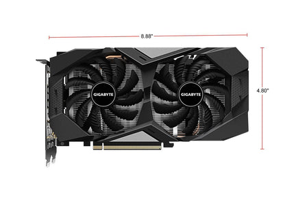 GIGABYTE GeForce GTX 1660 SUPER DirectX 12 GV-N166SOC-6GD 6GB 192-Bit GDDR6 PCI Express 3.0 x16 ATX Video Card