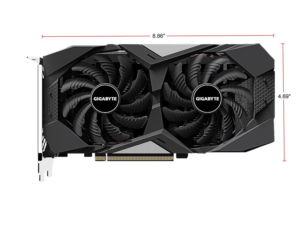 GIGABYTE GeForce GTX 1650 SUPER WINDFORCE OC 4G Graphics Card, 2 x WINDFORCE Fans, 4GB 128-Bit GDDR6, GV-N165SWF2OC-4GD Video Card