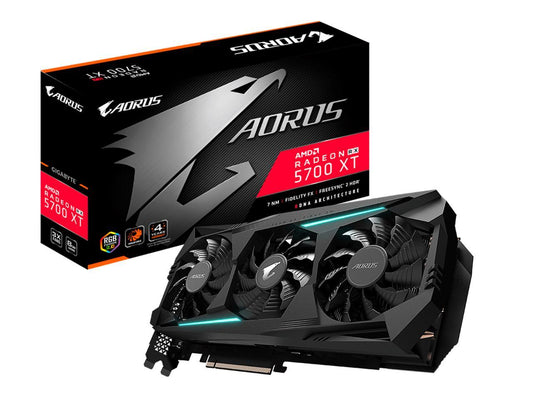 GIGABYTE AORUS Radeon RX 5700 XT 8G Graphics Card, PCIe 4.0, 8GB 256-Bit GDDR6, GV-R57XTAORUS-8GD Video Card