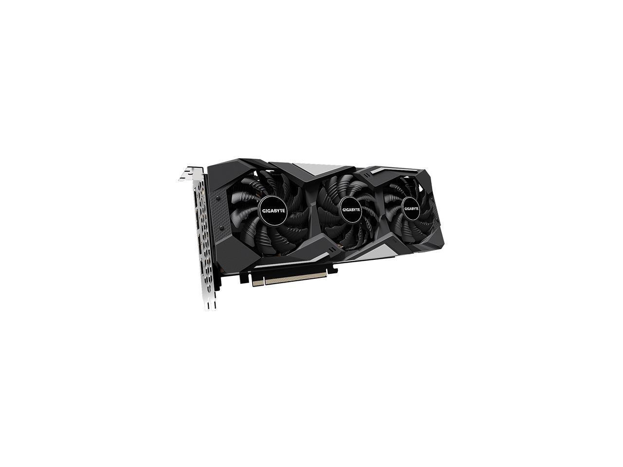 GIGABYTE Radeon RX 5600 XT DirectX 12 GV-R56XTGAMING OC-6GD 6GB 192-Bit GDDR6 PCI Express 4.0 x16 ATX Video Card