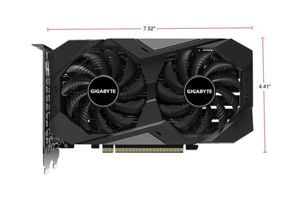 GIGABYTE GeForce GTX 1650 4GB GDDR6 PCI Express 3.0 x16 ATX Video Card GV-N1656WF2OC-4GD