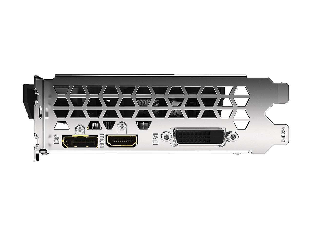 GIGABYTE GeForce GTX 1650 DirectX 12 GV-N1656OC-4GD 4GB 128-Bit GDDR6 PCI Express 3.0 x16 mini-ITX Video Card