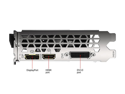 GIGABYTE GeForce GTX 1650 DirectX 12 GV-N1656OC-4GD 4GB 128-Bit GDDR6 PCI Express 3.0 x16 mini-ITX Video Card