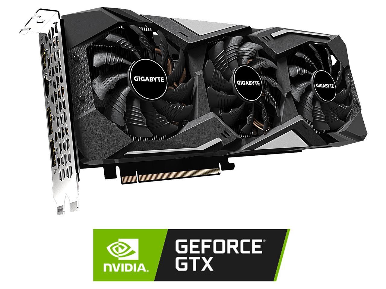 GIGABYTE GeForce GTX 1660 SUPER DirectX 12 GV-N166SGAMING-6GD 6GB 192-Bit GDDR6 PCI Express 3.0 x16 ATX Video Card