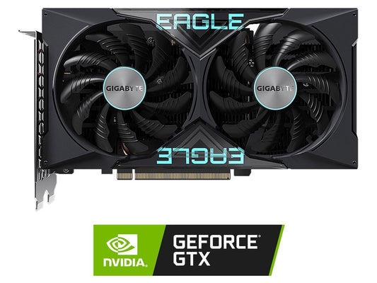 GIGABYTE GeForce GTX 1650 DirectX 12 GV-N1656EAGLE OC-4GD 4GB 128-Bit GDDR6 PCI Express 3.0 x16 ATX Video Card