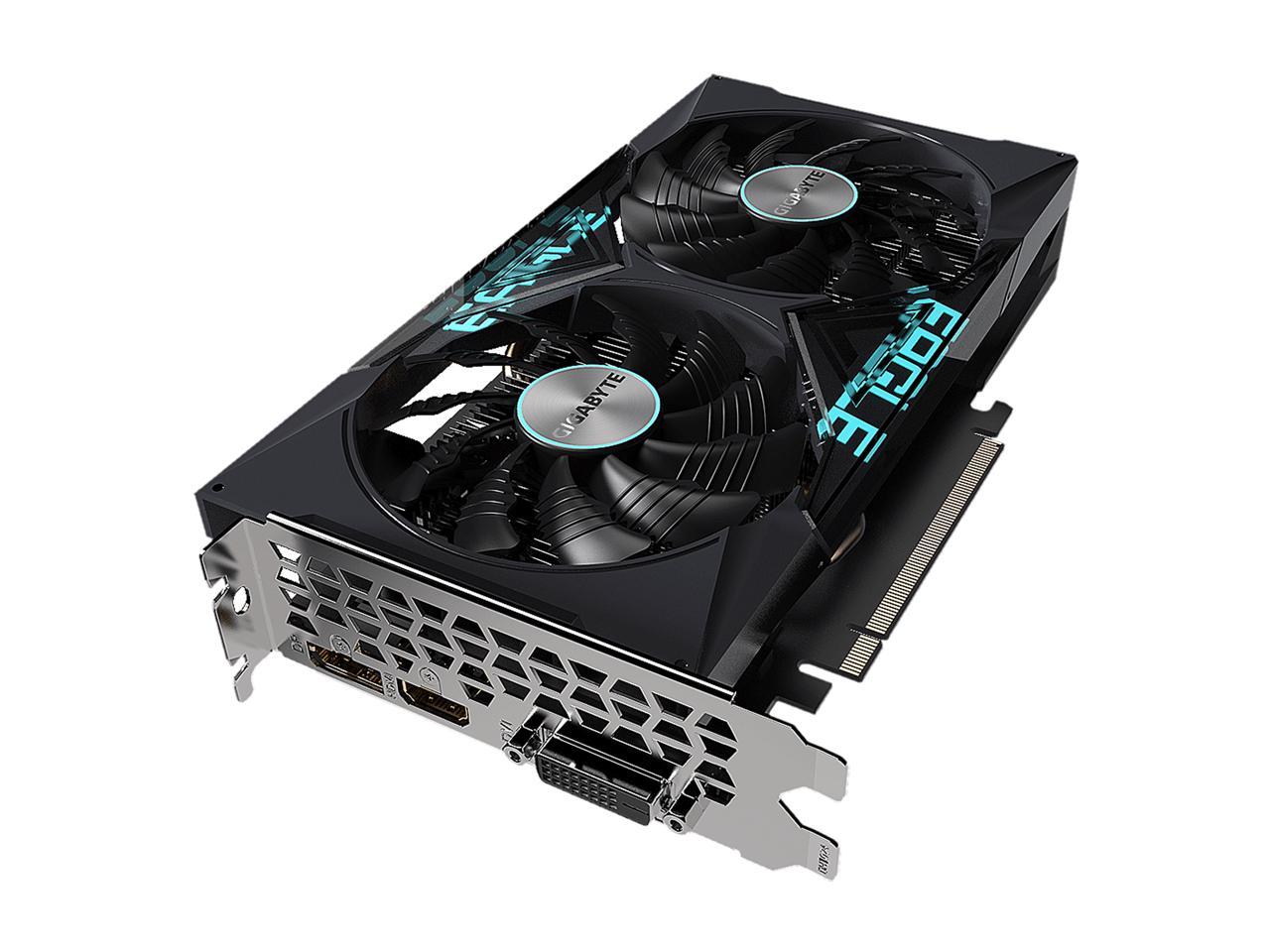 GIGABYTE GeForce GTX 1650 DirectX 12 GV-N1656EAGLE OC-4GD 4GB 128-Bit GDDR6 PCI Express 3.0 x16 ATX Video Card