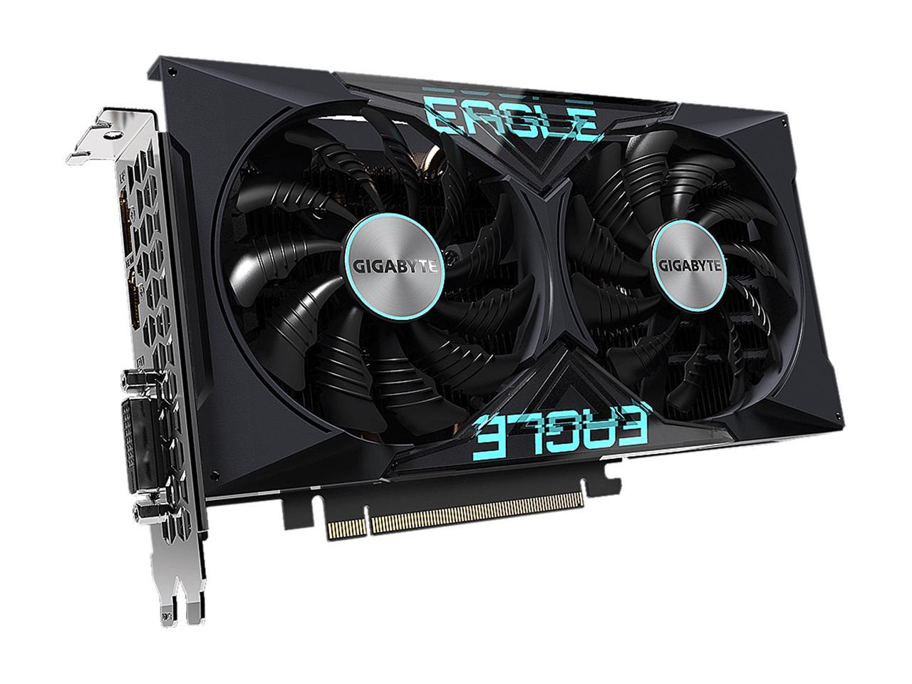 GIGABYTE GeForce GTX 1650 DirectX 12 GV-N1656EAGLE OC-4GD 4GB 128-Bit GDDR6 PCI Express 3.0 x16 ATX Video Card