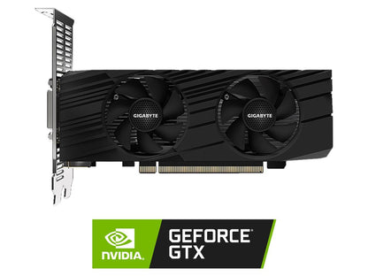 GIGABYTE GeForce GTX 1650 DirectX 12 GV-N1656OC-4GL 4GB 128-Bit GDDR6 PCI Express 3.0 x16 Low Profile Ready Video Card