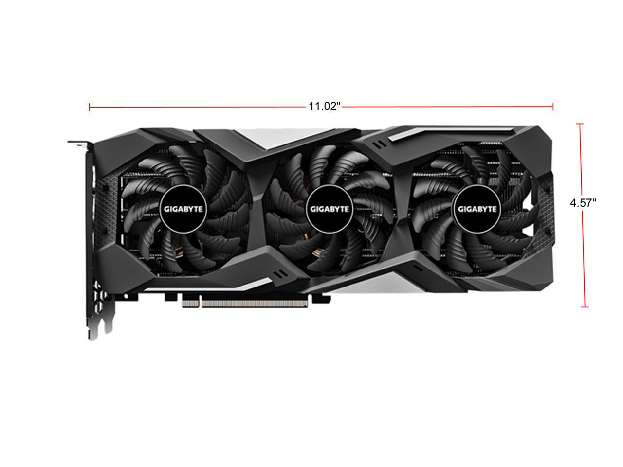GIGABYTE Radeon RX 5600 XT DirectX 12 GV-R56XTGAMING OC-6GD rev. 2.0 6GB 192-Bit GDDR6 PCI Express 4.0 x16 ATX Video Card