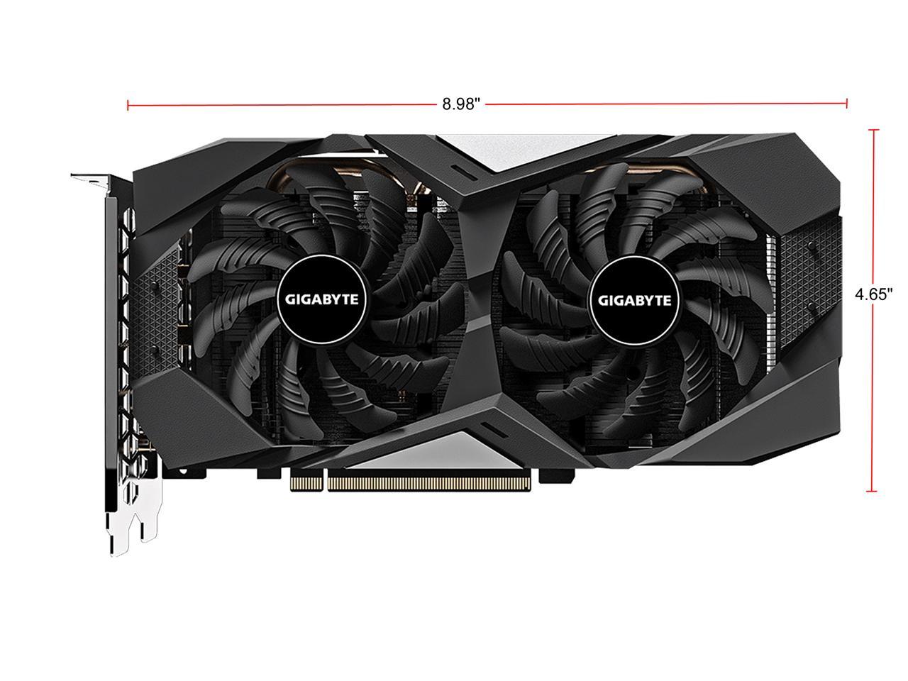 GIGABYTE Radeon RX 5600 XT WINDFORCE OC 6G (Rev 2.0) Graphics Card, PCIe 4.0, 6GB 192-Bit GDDR6, GV-R56XTWF2OC-6GD Video Card