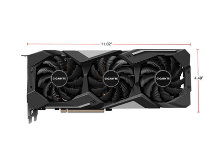 GIGABYTE Radeon RX 5700 XT DirectX 12 GV-R57XTGAMING OC-8GD (rev. 2.0) 8GB 256-Bit GDDR6 PCI Express 4.0 x16 ATX Video Card