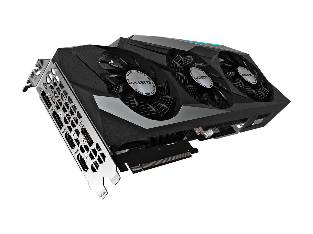 GIGABYTE GeForce RTX 3090 DirectX 12 GV-N3090GAMING OC-24GD 24GB 384-Bit GDDR6X PCI Express 4.0 x16 SLI Support ATX Video Card