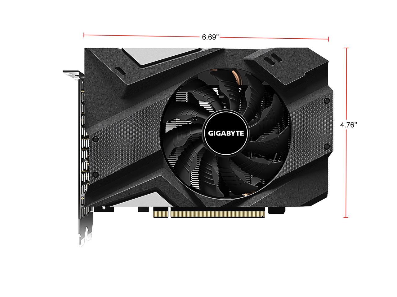 GIGABYTE GeForce GTX 1660 SUPER DirectX 12 GV-N166SIX-6GD 6GB 192-Bit GDDR6 PCI Express 3.0 x16 ITX Video Card