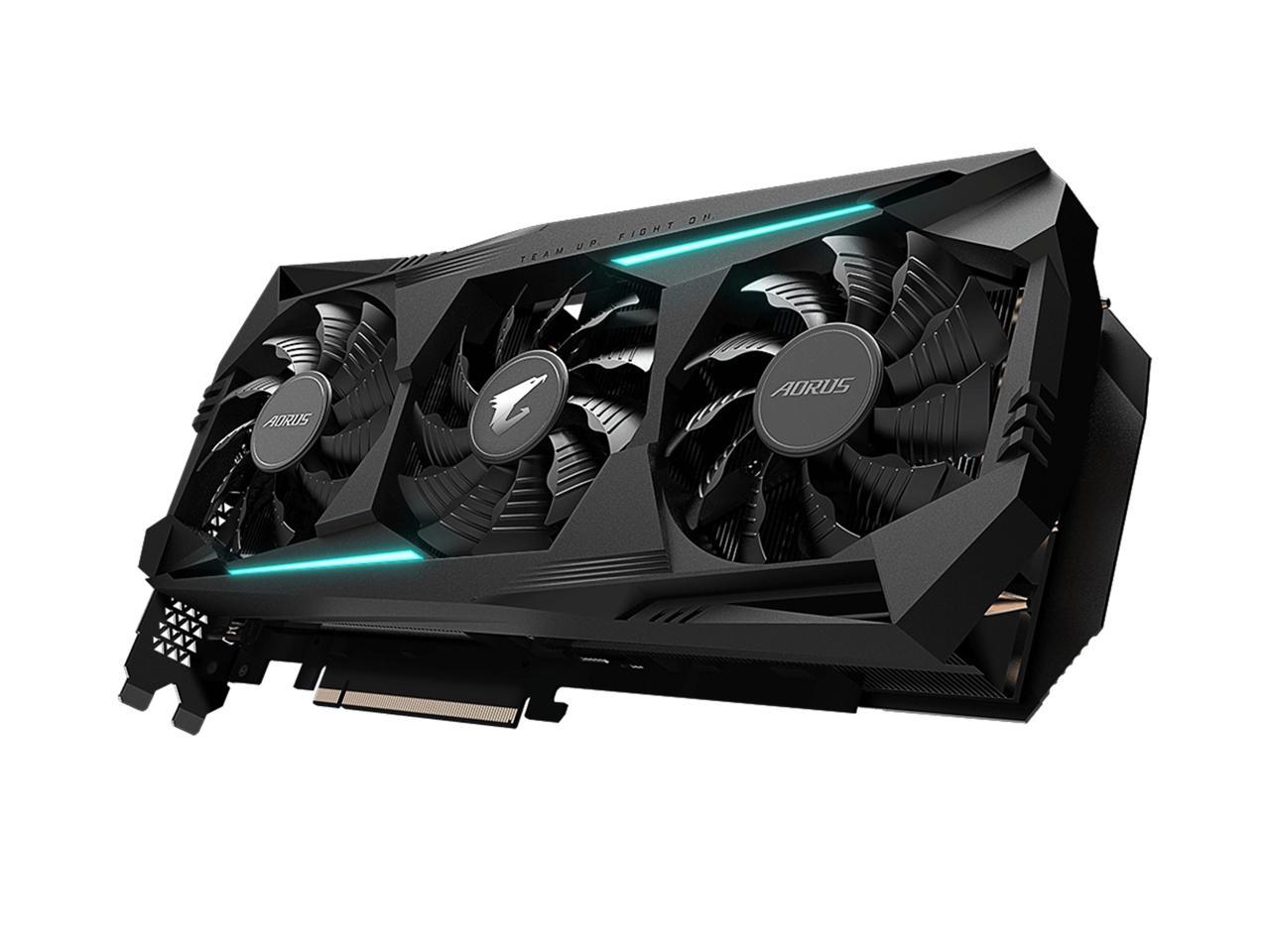 GIGABYTE AORUS Radeon RX 5700 XT DirectX 12 GV-R57XTAORUS-8GD rev. 2.0 8GB 256-Bit GDDR6 PCI Express 4.0 x16 ATX Video Card