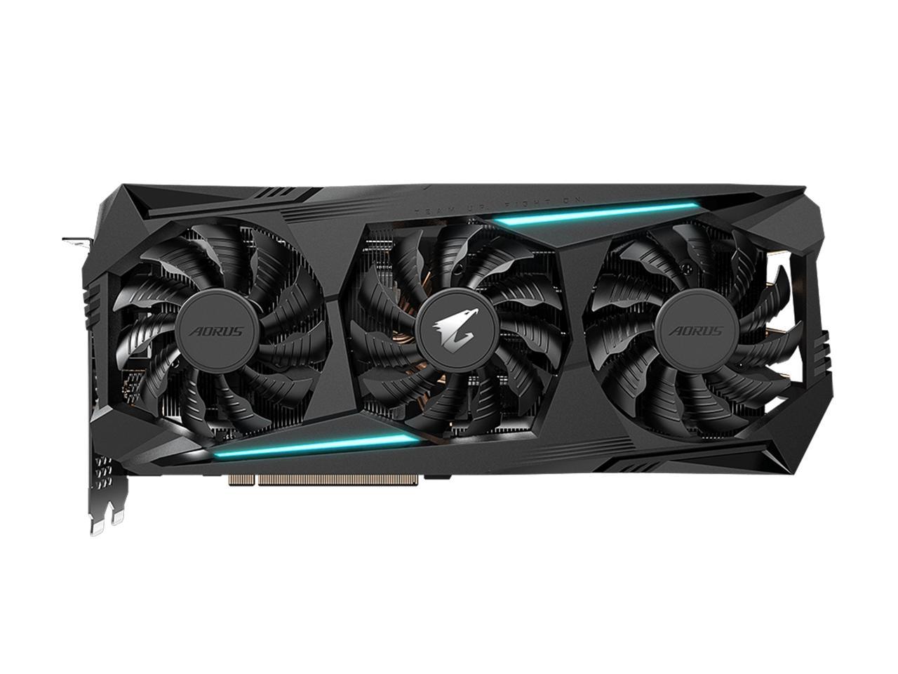 GIGABYTE AORUS Radeon RX 5700 XT DirectX 12 GV-R57XTAORUS-8GD rev. 2.0 8GB 256-Bit GDDR6 PCI Express 4.0 x16 ATX Video Card
