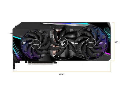 GIGABYTE AORUS GeForce RTX 3080 DirectX 12 GV-N3080AORUS M-10GD 10GB 320-Bit GDDR6X PCI Express 4.0 x16 ATX Video Card