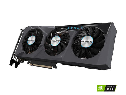 GIGABYTE GeForce RTX 3070 DirectX 12 GV-N3070EAGLE OC-8GD 8GB 256-Bit GDDR6 PCI Express 4.0 x16 ATX Video Card