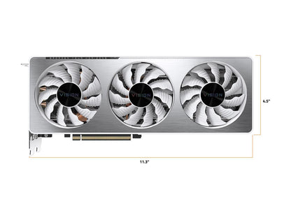GIGABYTE GeForce RTX 3070 DirectX 12 GV-N3070VISION OC-8GD 8GB 256-Bit GDDR6 PCI Express 4.0 x16 ATX Video Card