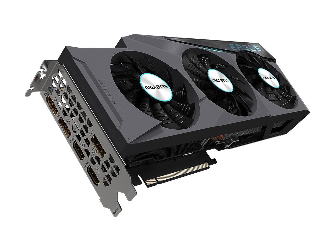 GIGABYTE GeForce RTX 3080 DirectX 12 GV-N3080EAGLE-10GD 10GB 320-Bit GDDR6X PCI Express 4.0 x16 ATX Video Card