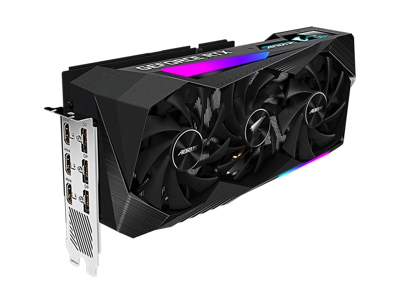 GIGABYTE AORUS GeForce RTX 3060 Ti MASTER 8GB Video Card, GV-N306TAORUS M-8GD