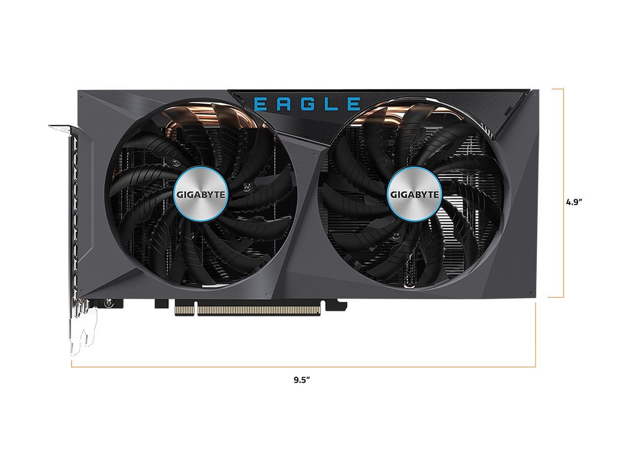 GIGABYTE GeForce RTX 3060 Ti EAGLE OC 8GB Video Card, GV-N306TEAGLE OC-8GD