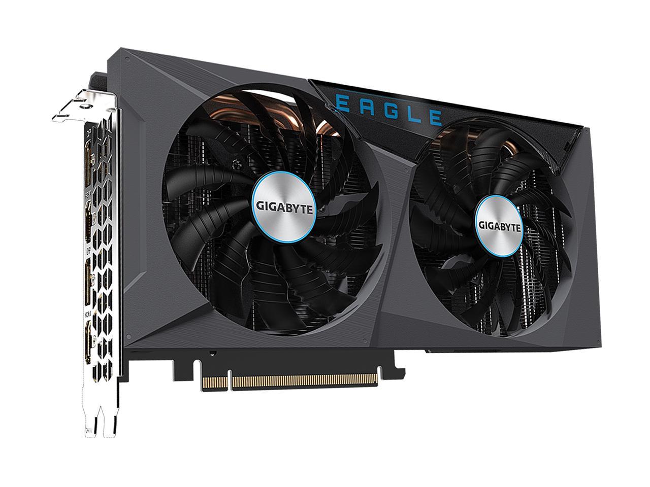 GIGABYTE Eagle GeForce RTX 3060 Ti 8GB GDDR6 PCI Express 4.0 x16 ATX Video Card GV-N306TEAGLE-8GD