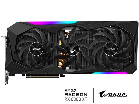 GIGABYTE AORUS Radeon RX 6800 XT MASTER TYPE C 16G Graphics Card, 16GB GDDR6 Memory, Powered by AMD RDNA 2, HDMI 2.1, USB Type-C, MAX-COVERED Cooling, GV-R68XTAORUS M-16GC
