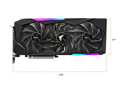 GIGABYTE AORUS Radeon RX 6800 MASTER 16G Graphics Card, MAX-COVERED Cooling, 16GB 256-bit GDDR6, GV-R68AORUS M-16GD Video Card