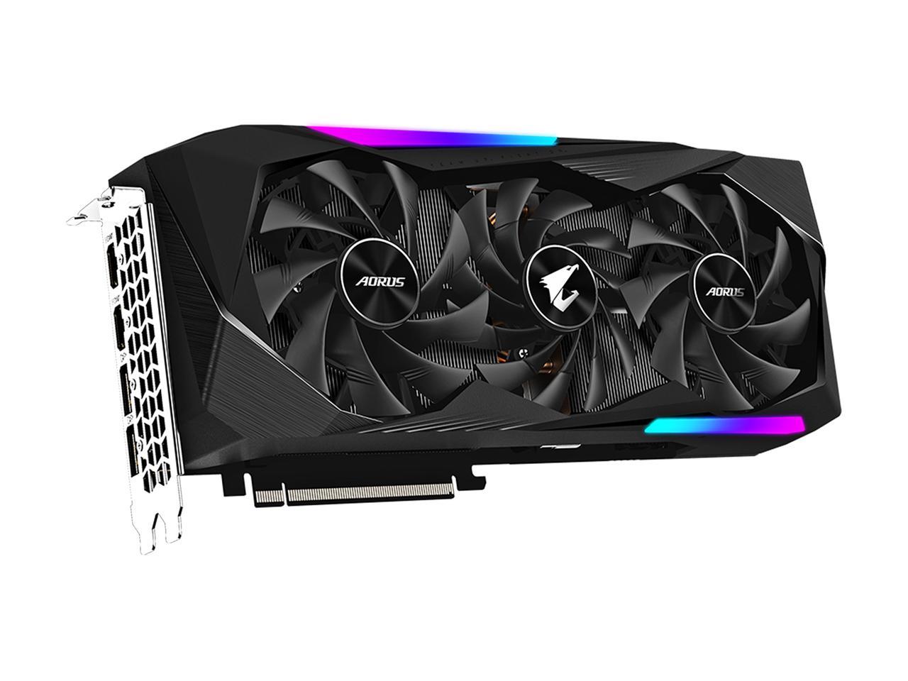 GIGABYTE AORUS Radeon RX 6800 MASTER 16G Graphics Card, MAX-COVERED Cooling, 16GB 256-bit GDDR6, GV-R68AORUS M-16GD Video Card