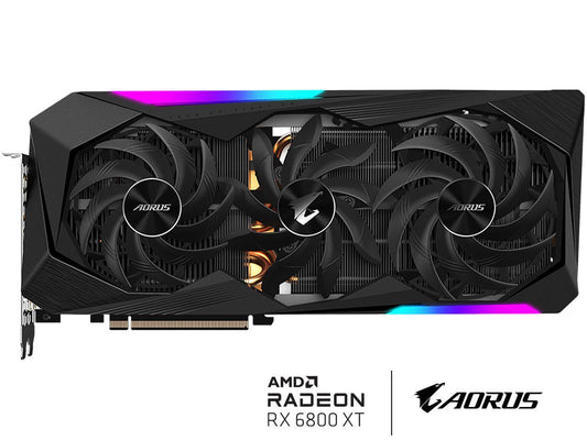 GIGABYTE AORUS Radeon RX 6800 XT MASTER 16G Graphics Card, MAX-COVERED Cooling, 16GB 256-bit GDDR6, GV-R68XTAORUS M-16GD Video Card