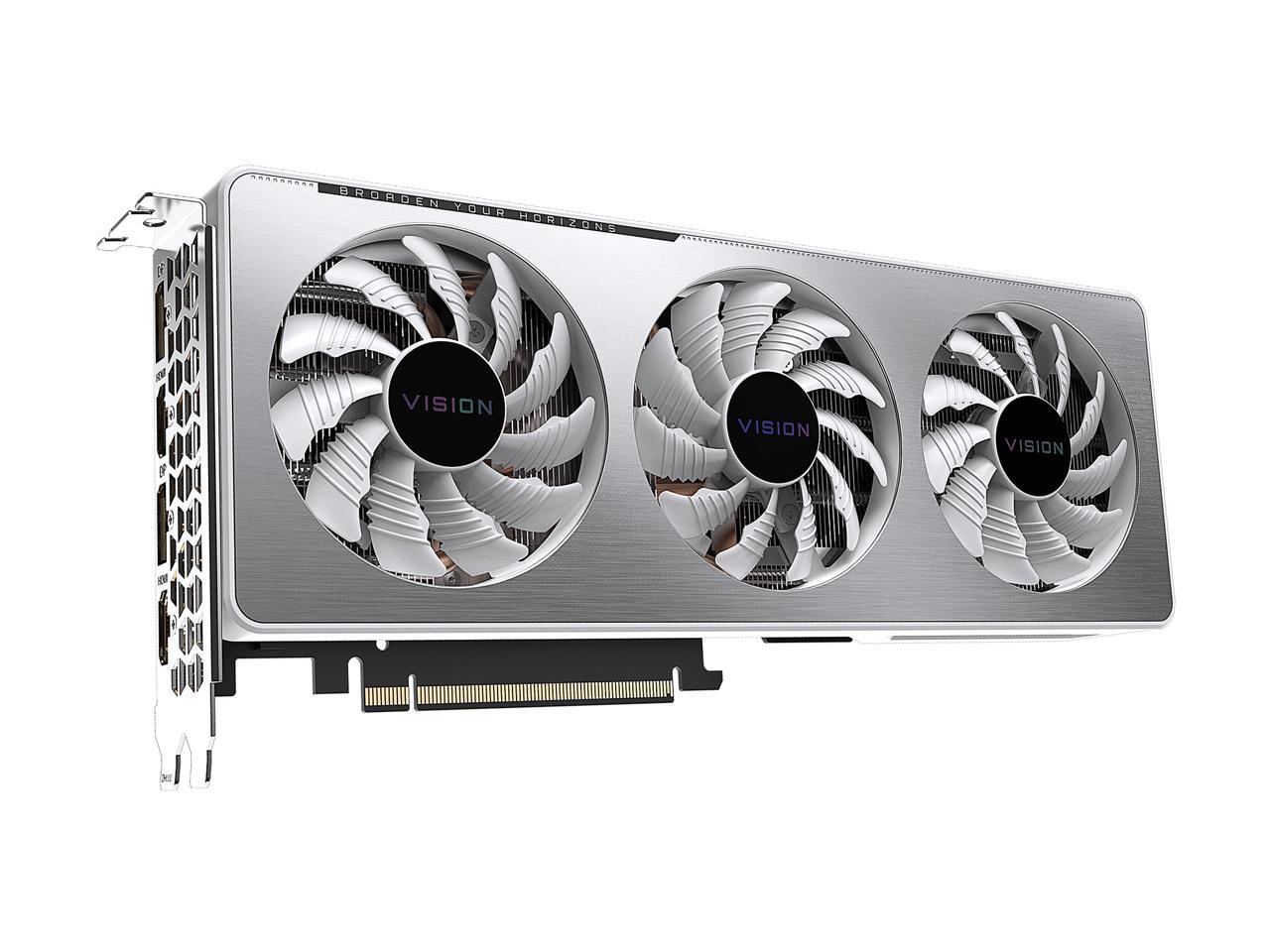 GIGABYTE GeForce RTX 3060 Ti VISION OC 8G Graphics Card, WINDFORCE 3X Cooling System, 8GB 256-bit GDDR6, GV-N306TVISION OC-8GD Video Card