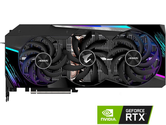 GIGABYTE AORUS GeForce RTX 3080 MASTER 10G (rev. 2.0) Graphics Card, Max Covered Cooling, 10GB 320-bit GDDR6X, GV-N3080AORUS M-10GD Rev2.0 Video Card