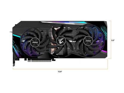 GIGABYTE AORUS GeForce RTX 3080 MASTER 10G (rev. 2.0) Graphics Card, Max Covered Cooling, 10GB 320-bit GDDR6X, GV-N3080AORUS M-10GD Rev2.0 Video Card
