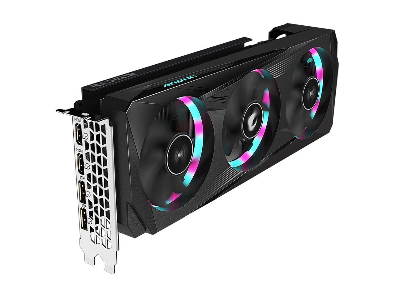 GIGABYTE AORUS Radeon RX 6700 XT ELITE 12G Graphics Card, WINDFORCE 3X Cooling System, 12GB 192-bit GDDR6, GV-R67XTAORUS E-12GD Video Card