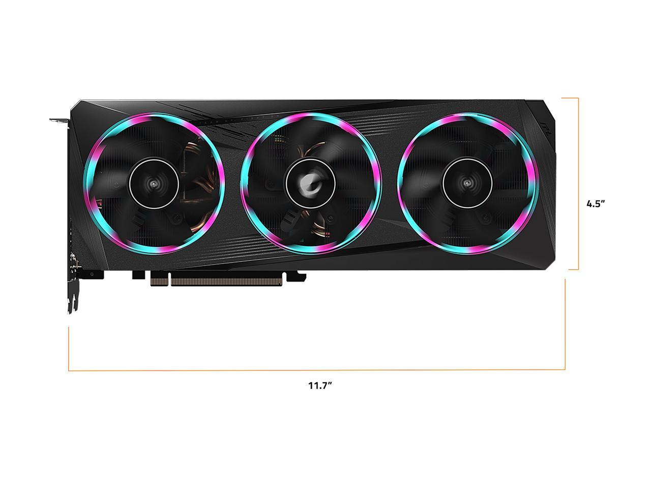 GIGABYTE AORUS Radeon RX 6700 XT ELITE 12G Graphics Card, WINDFORCE 3X Cooling System, 12GB 192-bit GDDR6, GV-R67XTAORUS E-12GD Video Card