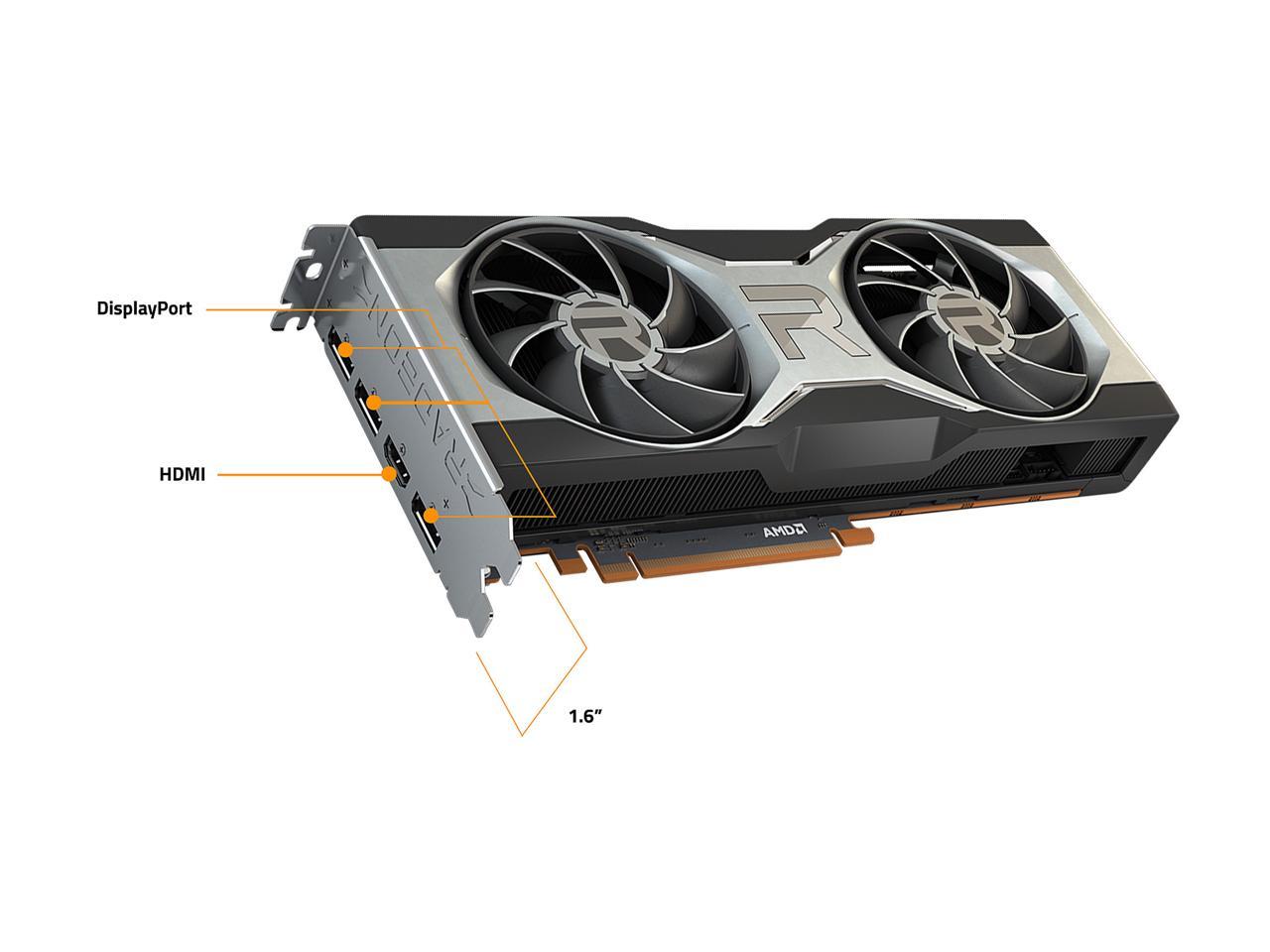 GIGABYTE Radeon RX 6700 XT 12G Graphics Card, 12GB 192-bit GDDR6, GV-R67XT-12GD-B Video Card