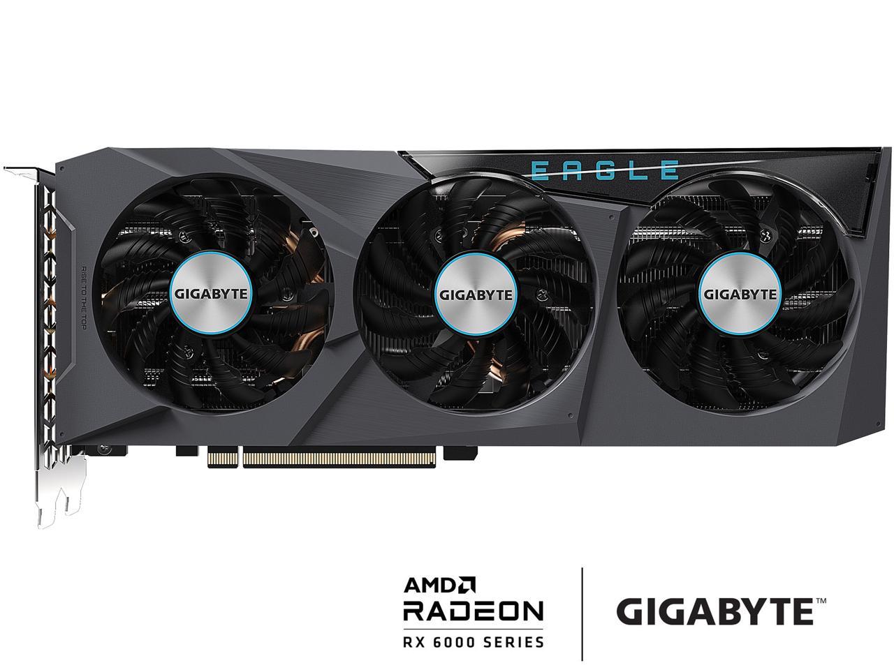 GIGABYTE Radeon RX 6700 XT EAGLE 12G Graphics Card, WINDFORCE 3X Cooling System, 12GB 192-bit GDDR6, GV-R67XTEAGLE-12GD Video Card