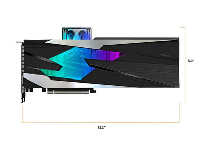 GIGABYTE Gaming GeForce RTX 3080 GAMING OC WATERFORCE WB 10GB GDDR6X PCI Express 4.0 x16 ATX Video Card GV-N3080GAMINGOC WB-10GD