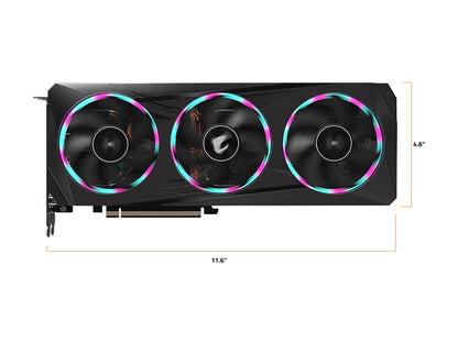 GIGABYTE AORUS GeForce RTX 3060 12GB GDDR6 PCI Express 4.0 x16 ATX Video Card GV-N3060AORUS E-12GD (rev. 2.0)