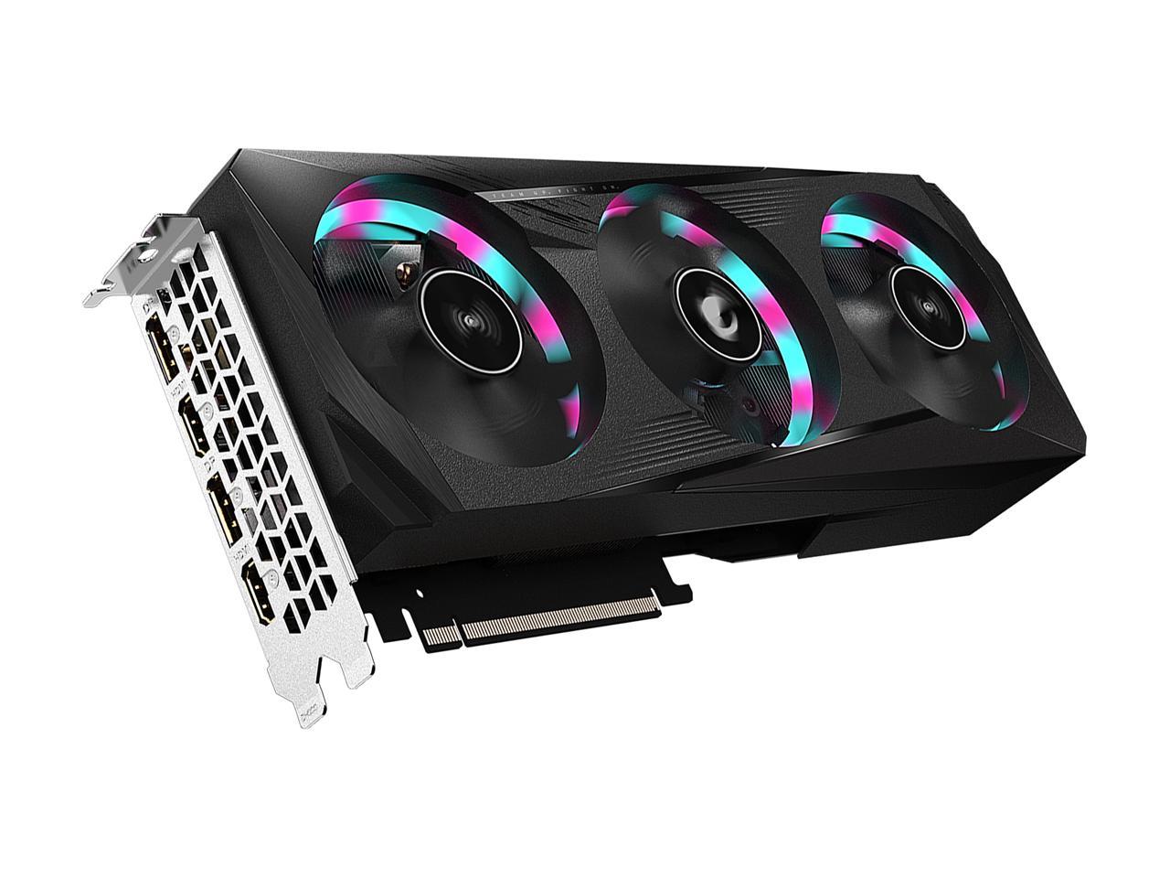 GIGABYTE AORUS GeForce RTX 3060 12GB GDDR6 PCI Express 4.0 x16 ATX Video Card GV-N3060AORUS E-12GD (rev. 2.0)