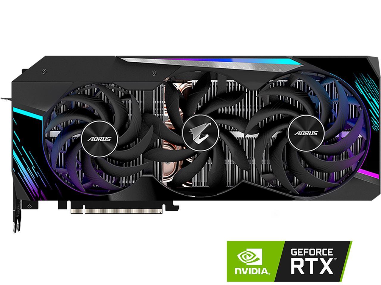 GIGABYTE AORUS GeForce RTX 3080 Ti 12GB GDDR6X PCI Express 4.0 x16 ATX Video Card GV-N308TAORUS M-12GD