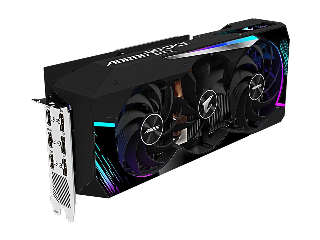 GIGABYTE AORUS GeForce RTX 3080 Ti 12GB GDDR6X PCI Express 4.0 x16 ATX Video Card GV-N308TAORUS M-12GD