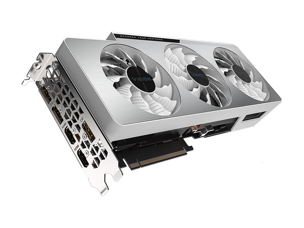 GIGABYTE Vision GeForce RTX 3080 Ti 12GB GDDR6X PCI Express 4.0 x16 ATX Video Card GV-N308TVISION OC-12GD