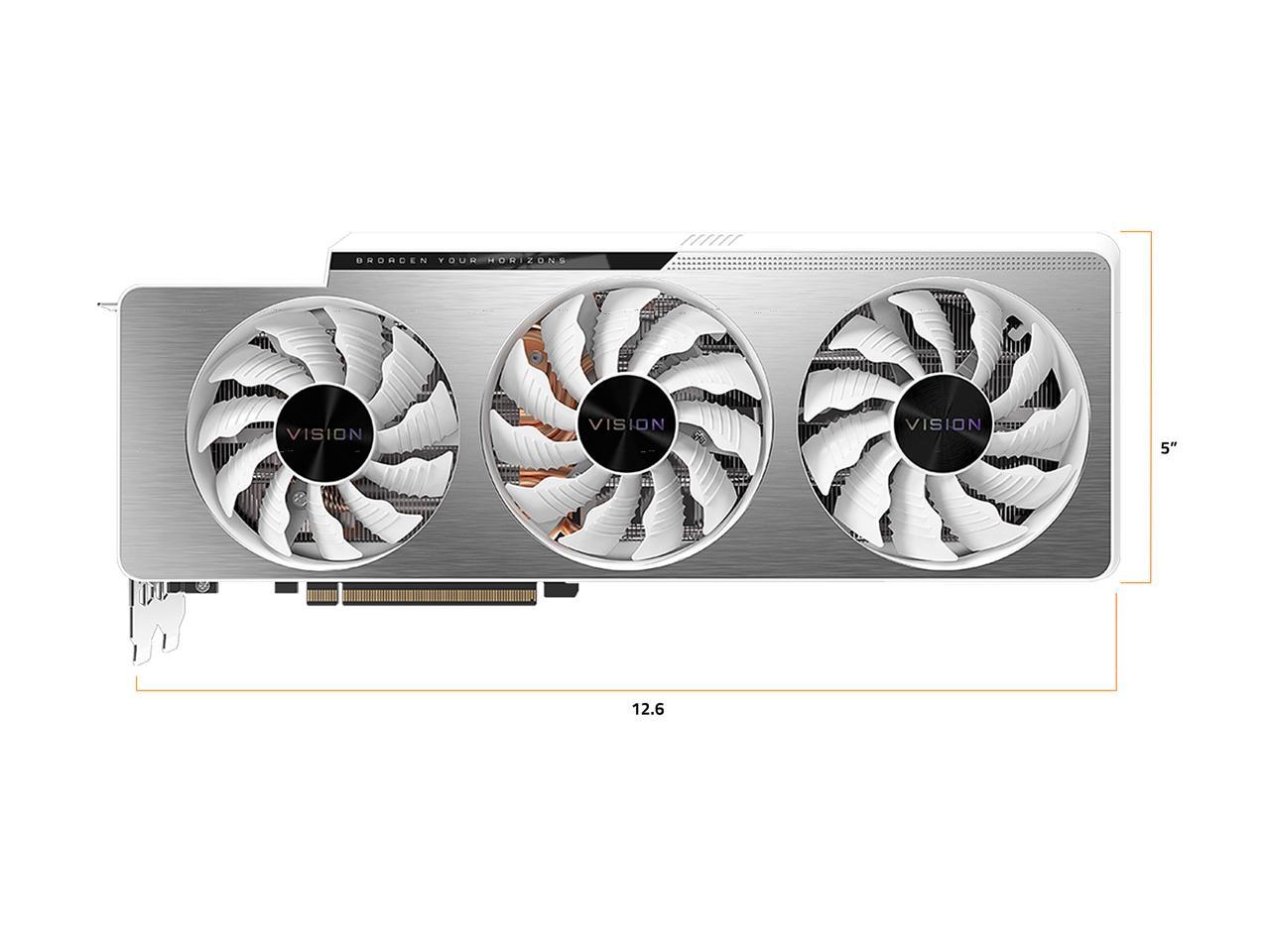 GIGABYTE Vision GeForce RTX 3080 Ti 12GB GDDR6X PCI Express 4.0 x16 ATX Video Card GV-N308TVISION OC-12GD
