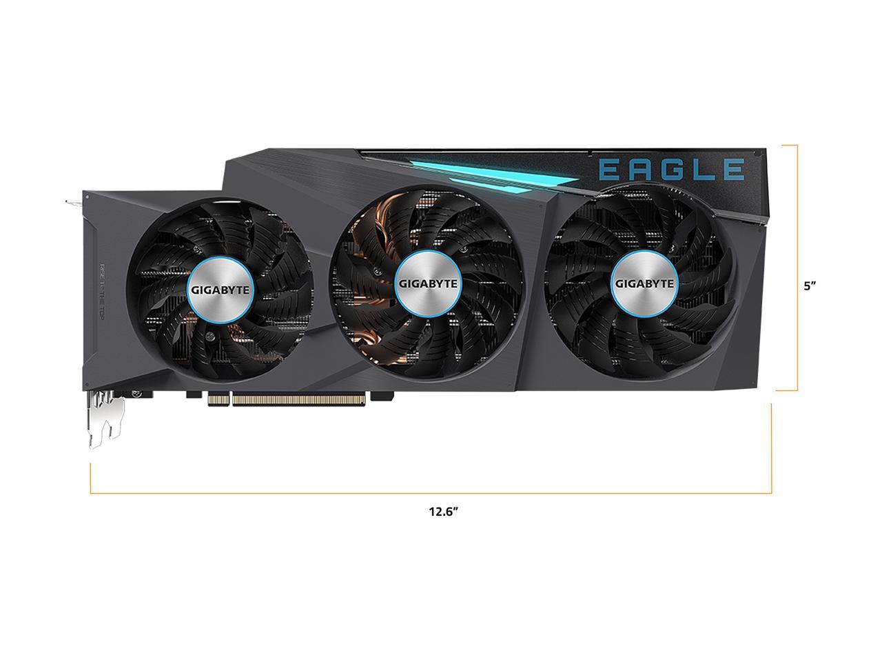 GIGABYTE Eagle GeForce RTX 3080 Ti 12GB GDDR6X PCI Express 4.0 x16 ATX Video Card GV-N308TEAGLE-12GD