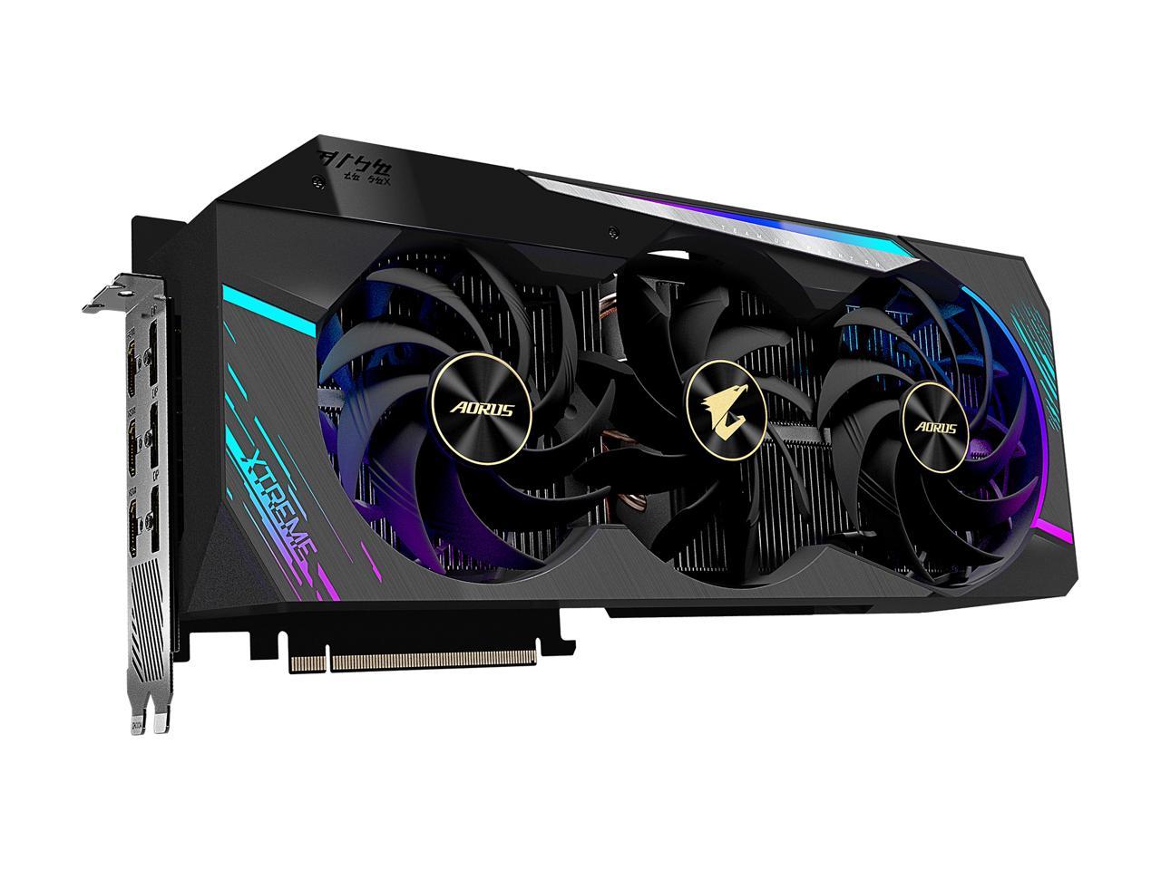 GIGABYTE AORUS GeForce RTX 3080 Ti 12GB GDDR6X PCI Express 4.0 x16 ATX Video Card GV-N308TAORUS X-12GD